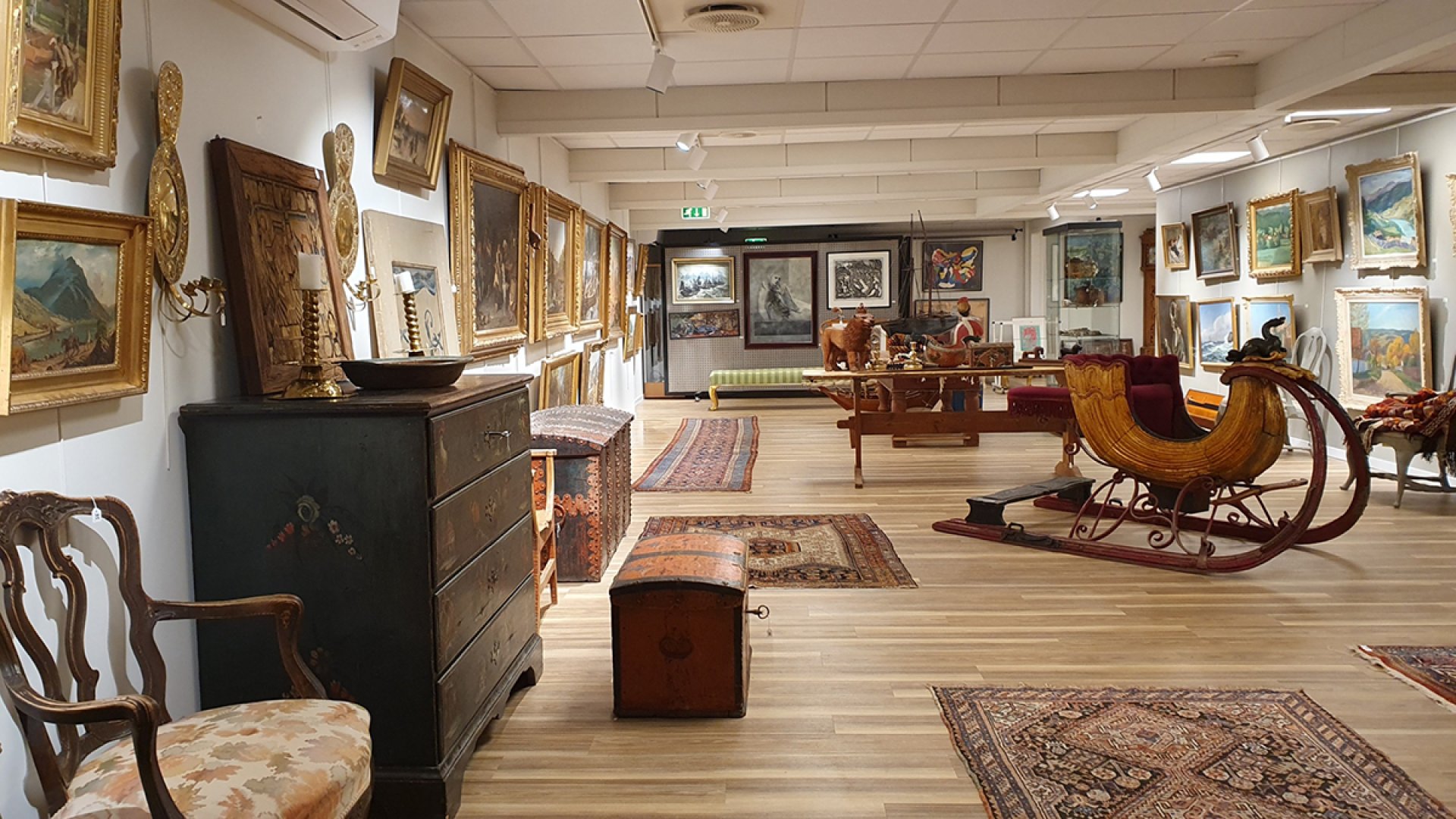 Christiania Auksjoner — Auksjonslokalet